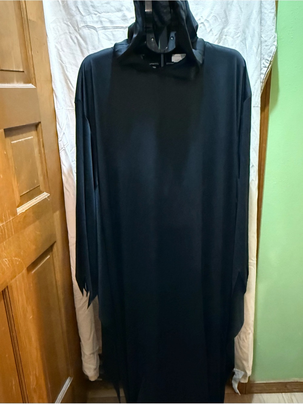 Men's Black Grimm Reaper Hooded Robe